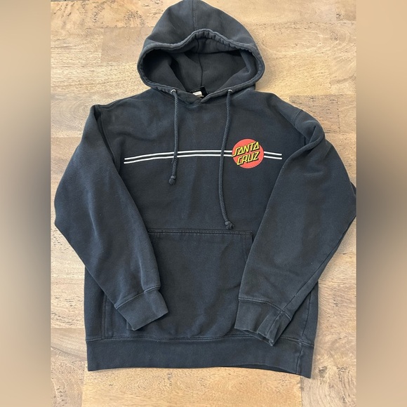 Vintage Santa Cruz Skateboards Hoodie with Logo - Picture 1 of 6